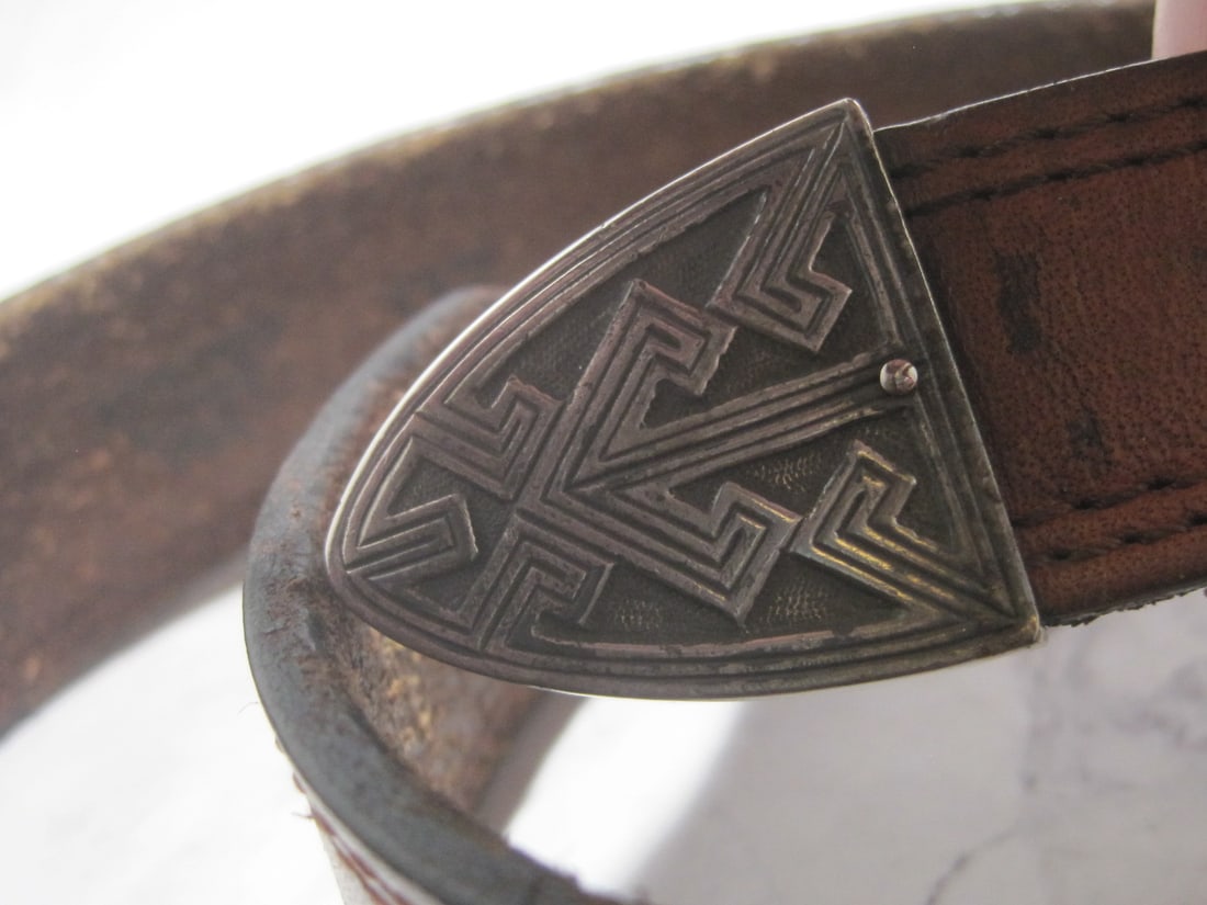 Sterling Silver Vintage Santa Fe Western Belt by Brighton - 5