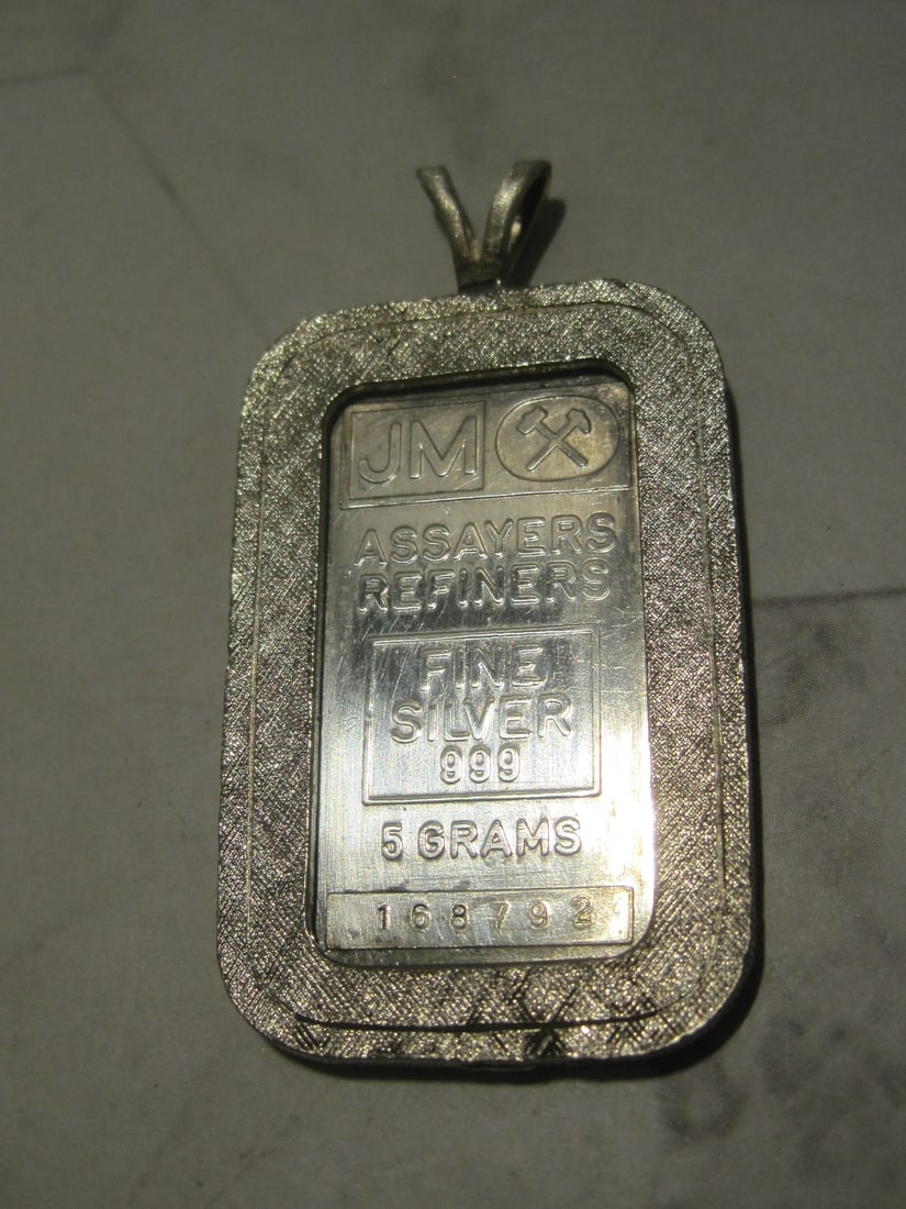 .999 Silver Bar Pendant (1 of 5)