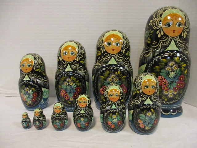 1995 10 Piece Russian Nesting Doll Set (1 of 6)