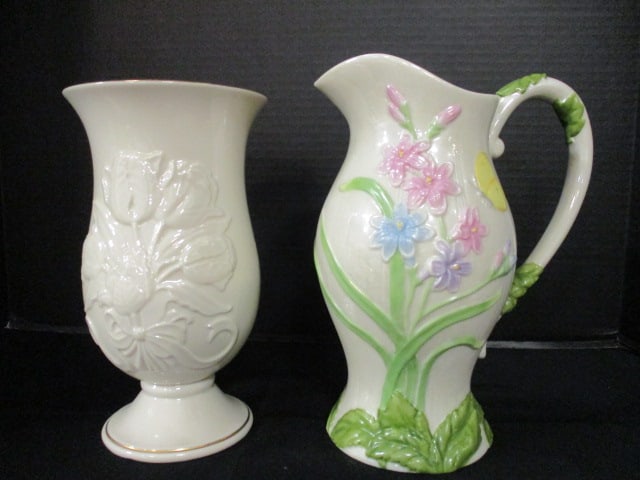 Lenox "Springtime Meadow" Pitcher and "Tulip Splendor" Vase (1 of 17)