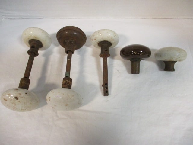 Antique Porcelain Door Knobs - 6