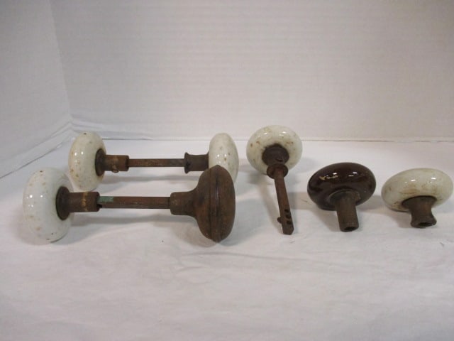 Antique Porcelain Door Knobs - 8