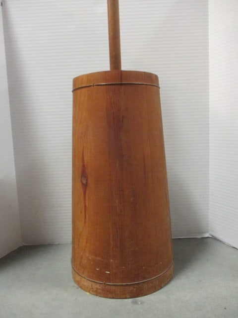 Pine Wire Banded Wood Churn with Dasher (1 of 7)
