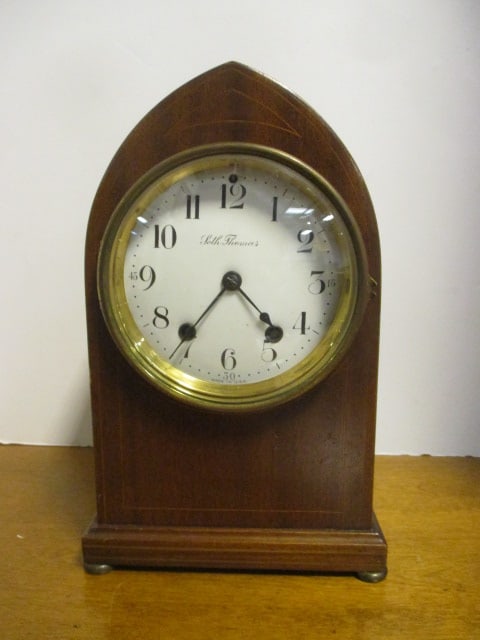 Seth Thomas Mahogany Cathedral Mantle Clock (1 of 10)