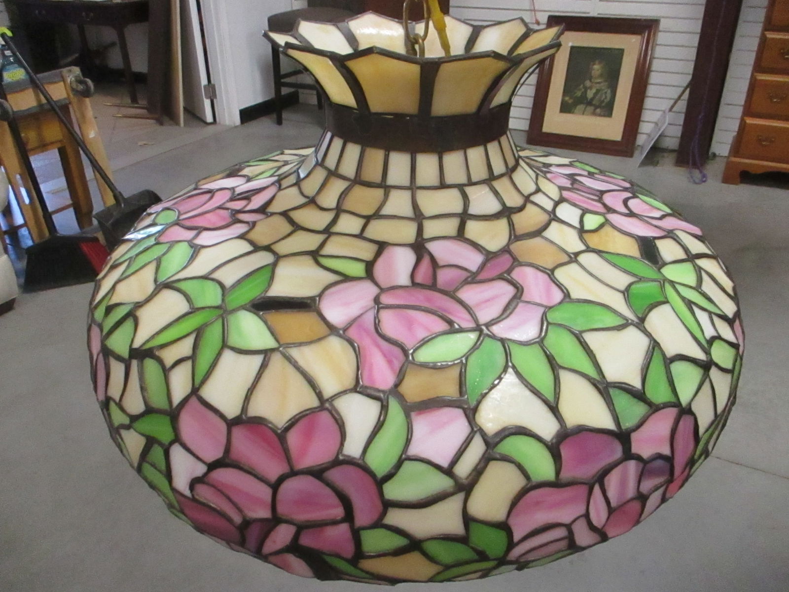 Stained Glass Style Chandelier (1 of 5)