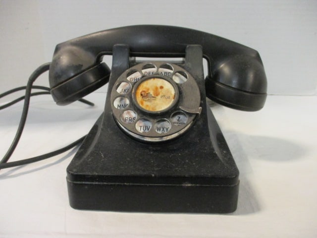 Antique Bell System Western Electric Bakelite Desk Phone (1 of 8)