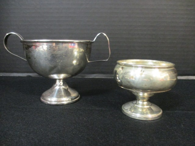 Weighted Sterling Sugar Bowl and Salt Cellar (1 of 15)