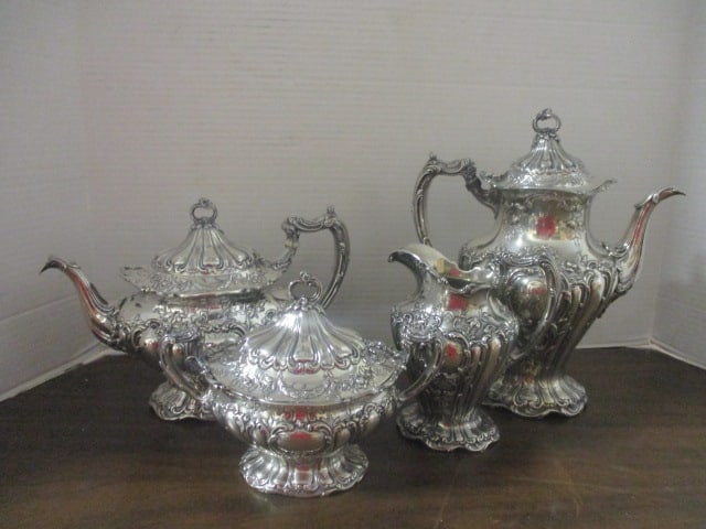4pc. Sterling Silver Chantilly by Gorham Tea Service (1 of 1)