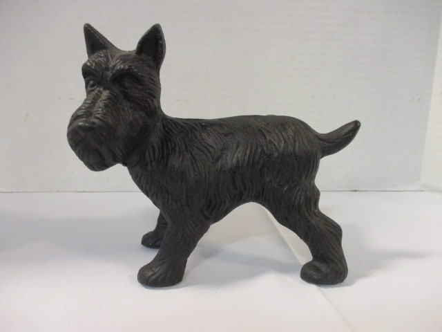 Cast Iron Hiked Leg Scotty Dog Door Stop (1 of 8)