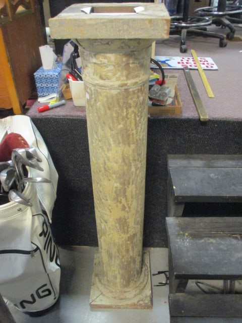 Antique Distressed Wooden Column (1 of 4)