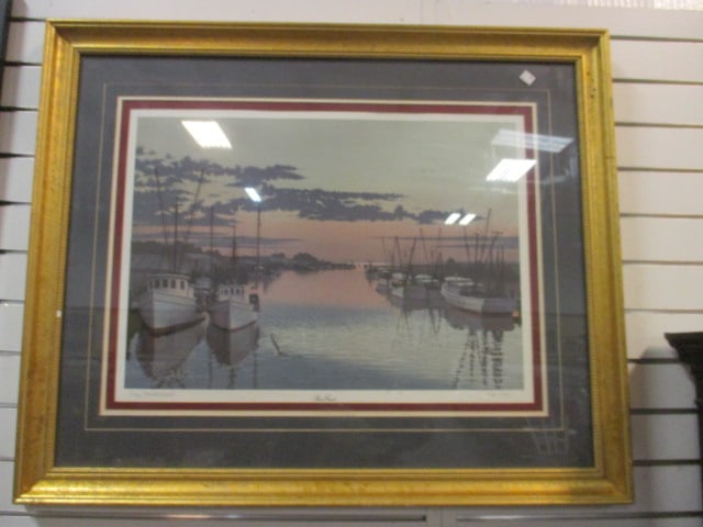 Ltd. Ed. "Shem Creek" Print by Ray Davenport (1 of 7)