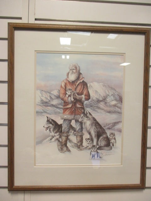 Doug Lindstrand "Musher, Sled Dog & Puppies" Ltd. Ed. Print (1 of 7)