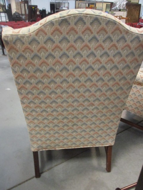 Pair of Sherrill Furniture Wing Back Arm Chairs - 5