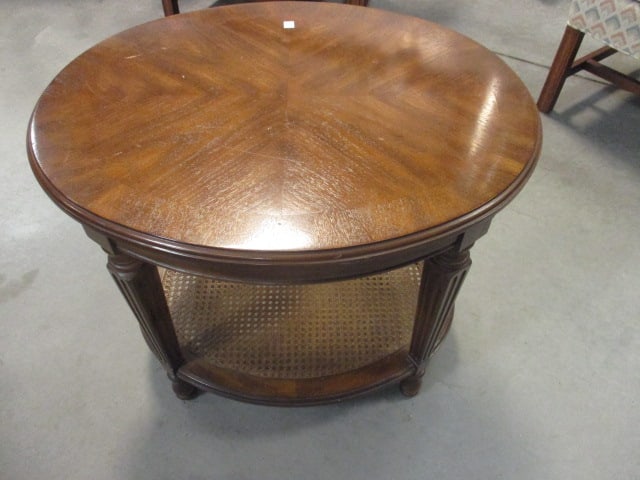 Drexel Heritage Banded Mahogany Side Table (1 of 4)