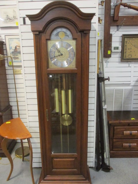 1979 Howard Miller Weight-Driven Celestial Dial Floor Clock (1 of 13)