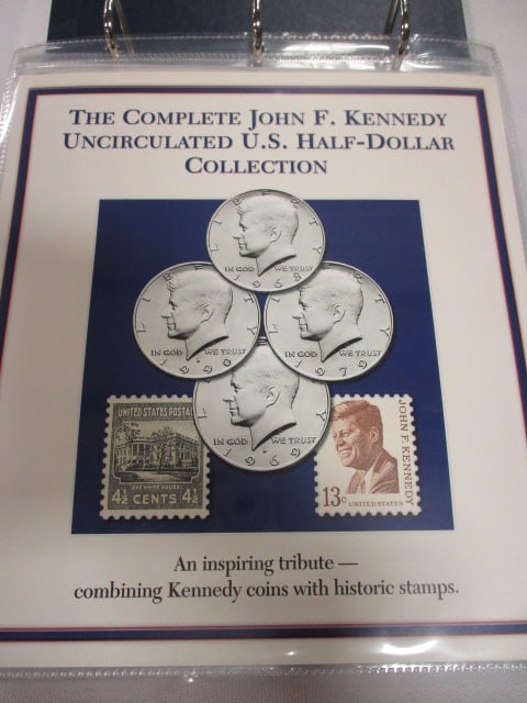 PCS JFK Half Dollar Uncirculated US Haf-Dollar Collection (1 of 6)