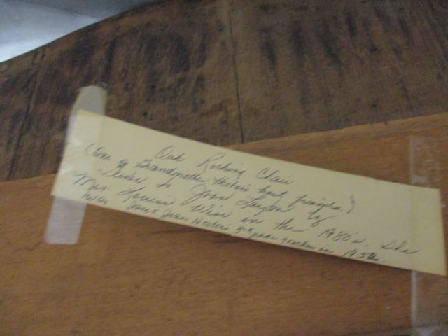 Antique Victorian Tiger Oak Rocking Chair - 8