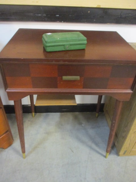 Midcentury Singer Model 500A Sewing Machine in Wood Cabinet (1 of 6)
