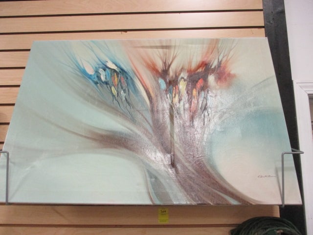 Guez Signed Original Abstract Canvas Painting (1 of 4)