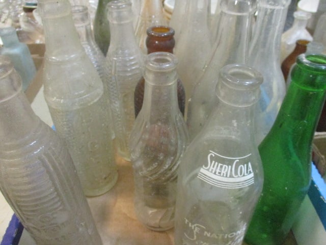 Soda Bottles-Orange Crush, Sheri Cola, Tom's, Honey Boy, etc. - 2