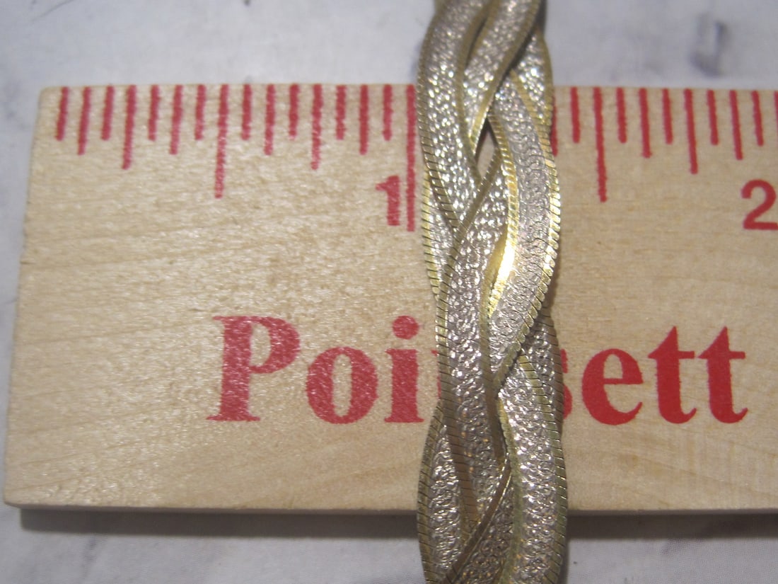 20" Sterling Silver Two Tone Braided Necklace - 4