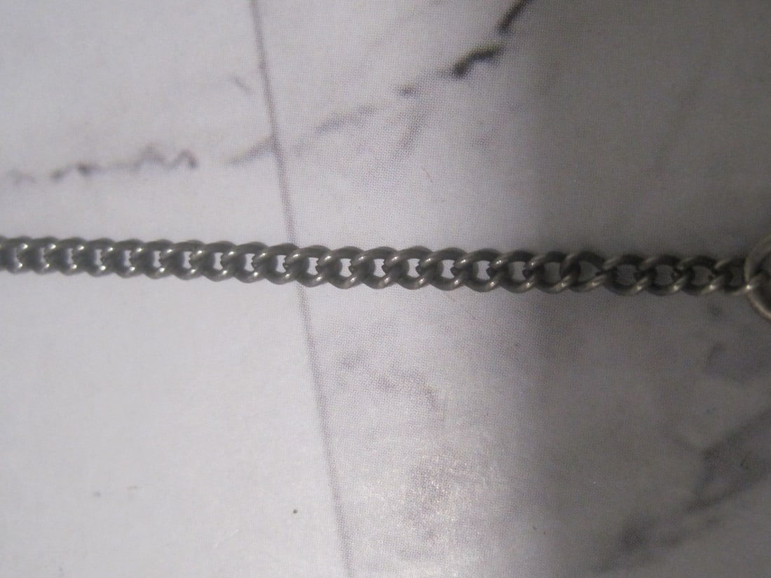 18" Sterling Silver Turquoise Native American Style Necklace - 4