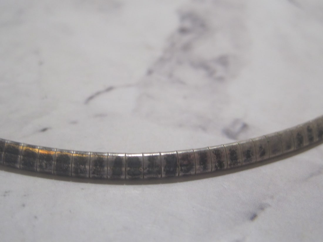 Sterling Silver Omega Necklace - 2