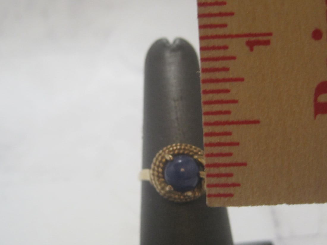 10k Gold Star Sapphire Ring - 6