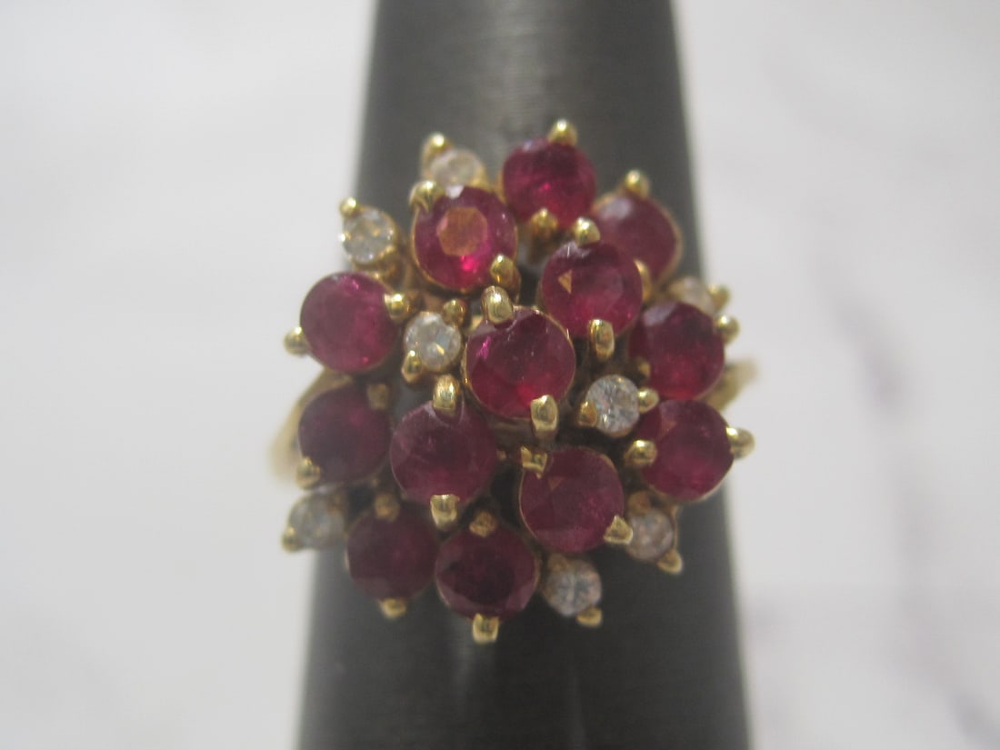 14k Gold Ruby & Diamond Ring (1 of 4)