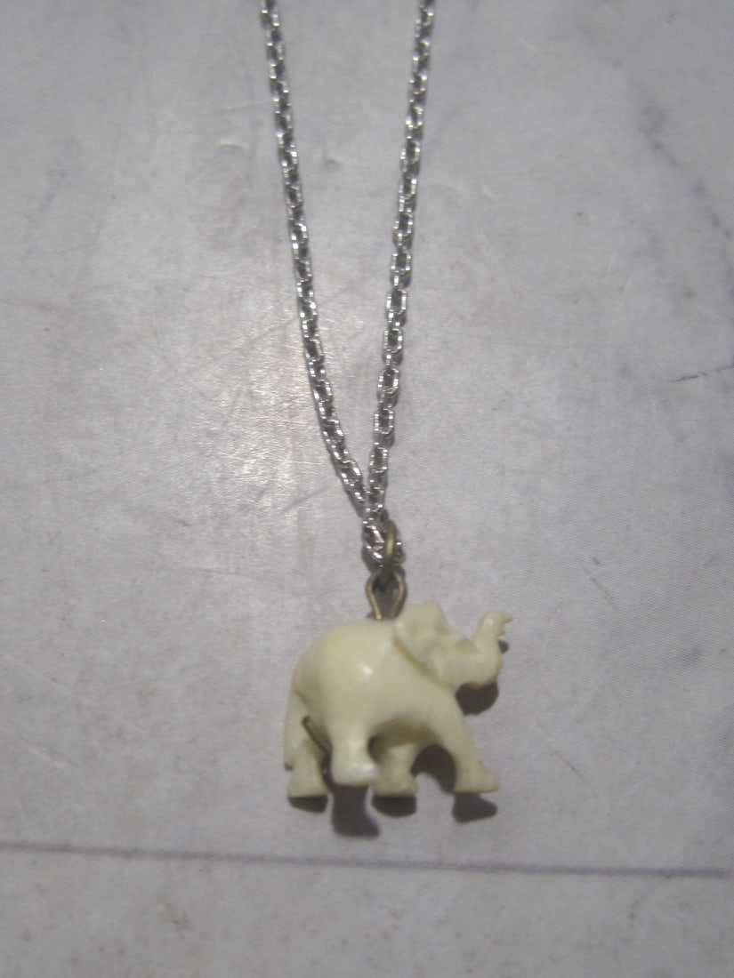 Lot of 3 Sterling Silver Chains with Elephant Charms & Gold-filled Chain with Elephant Charm - 2