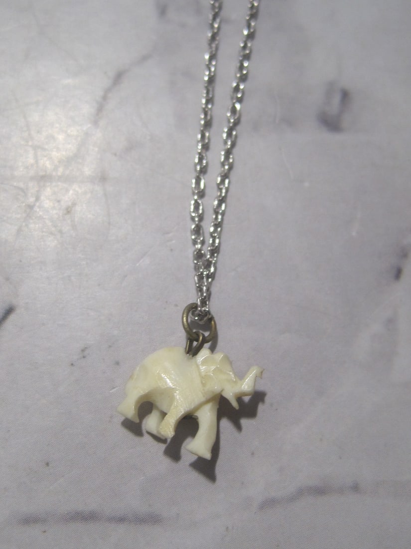 Lot of 3 Sterling Silver Chains with Elephant Charms & Gold-filled Chain with Elephant Charm - 4