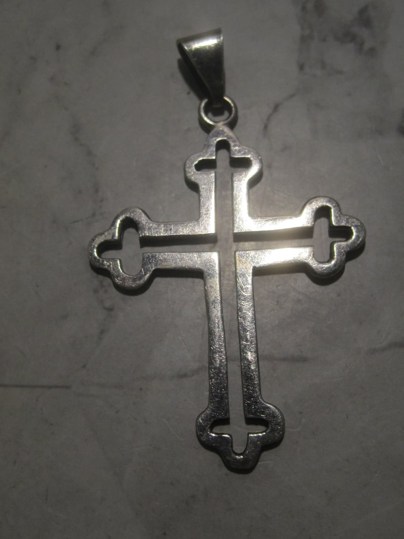 Sterling Silver Cross Pendant - 3