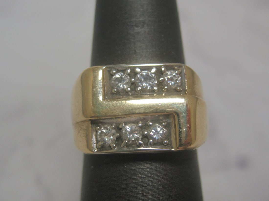 14k Gold Men's Diamond Ring (1 of 5)