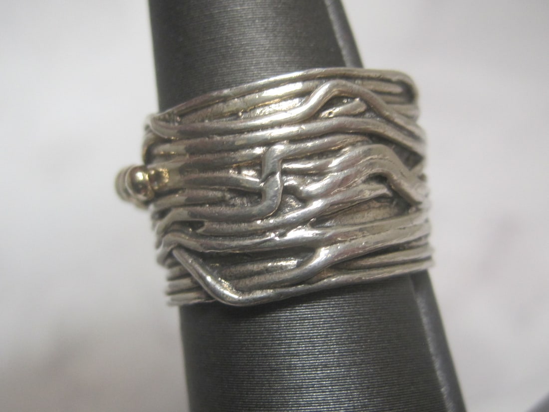 Sterling Silver Wide Band Ring - 2