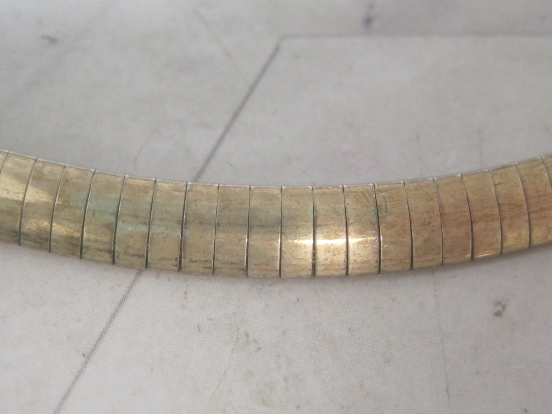 18" Sterling Silver Omega Necklace - 2