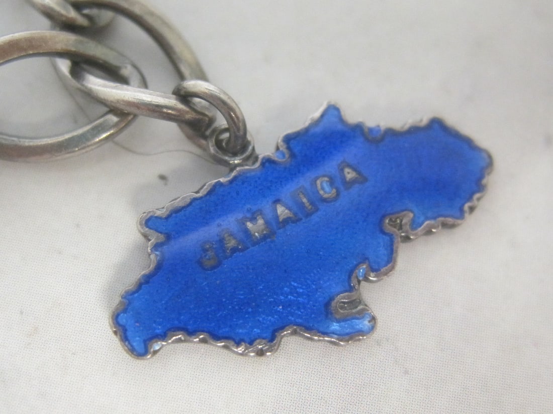 7 1/2" Sterling Silver Charm Bracelet with Country Charms - 3