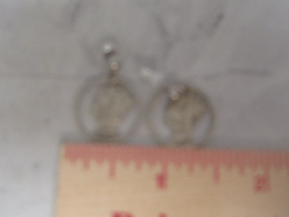 Die-Cut Mercury Dime Earrings - 3