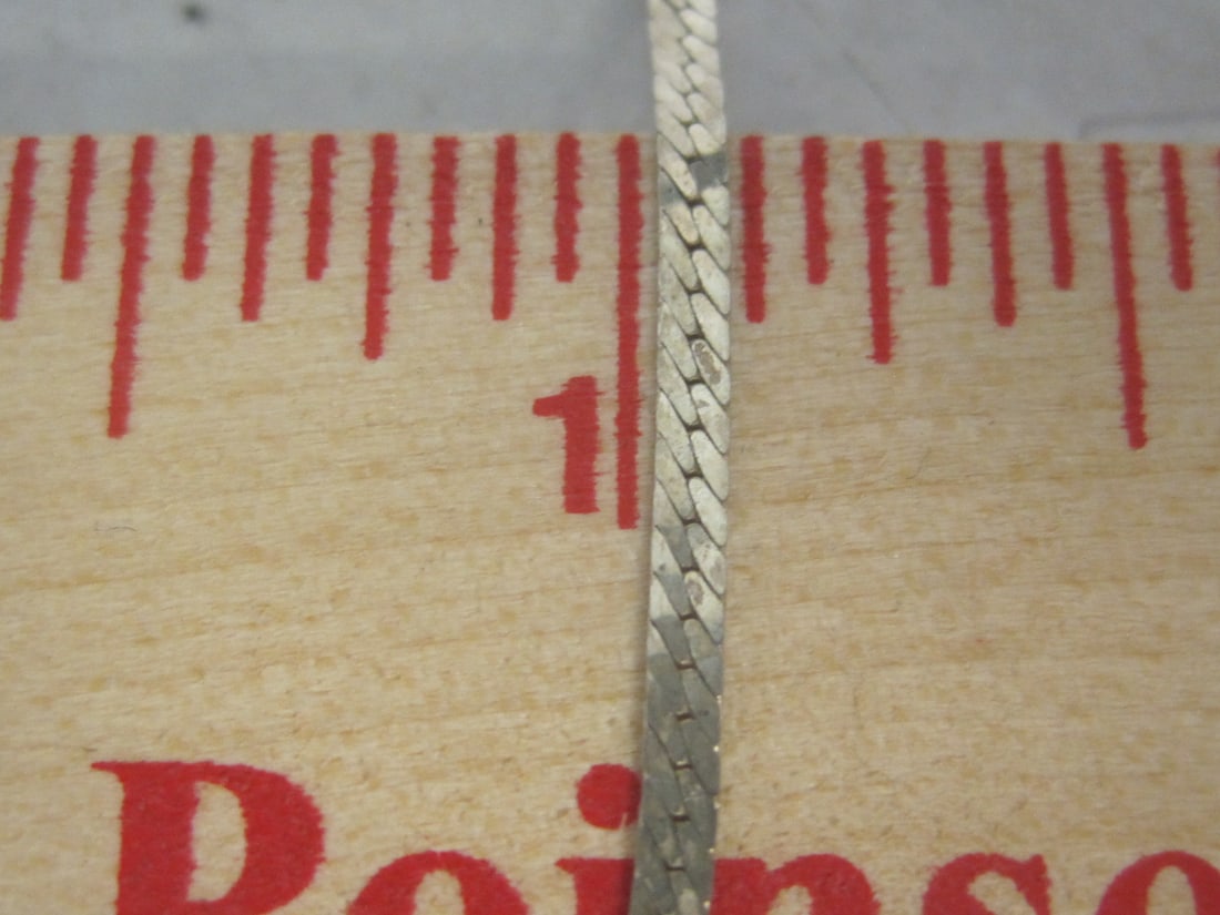 16" Sterling Silver Herringbone Necklace & 7" Bracelet - 4