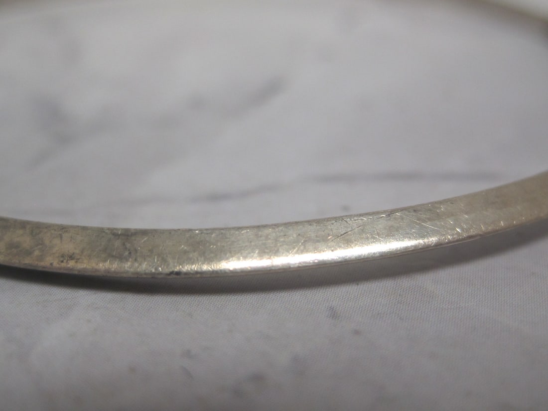 Sterling Silver Wells Bangle Bracelet - 2