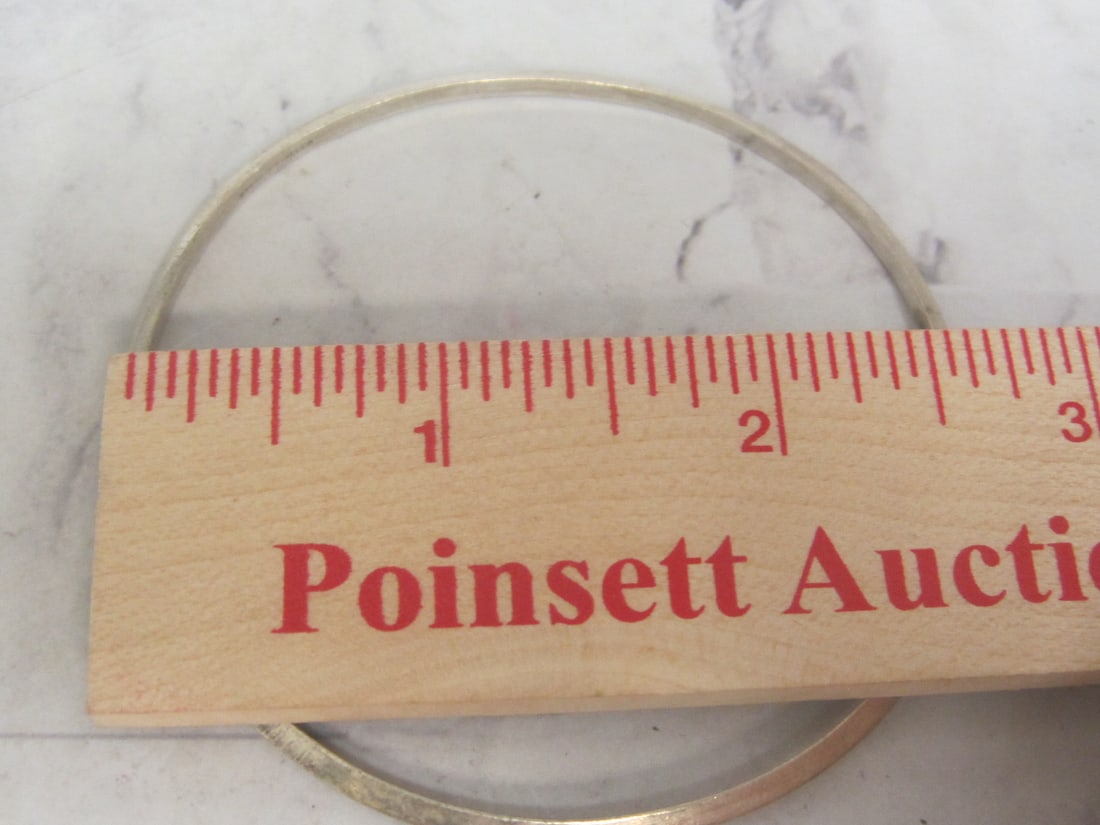 Sterling Silver Wells Bangle Bracelet - 3