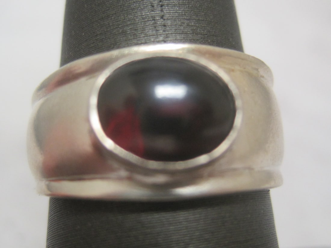 Sterling Silver Ring with Purple Stone - 2