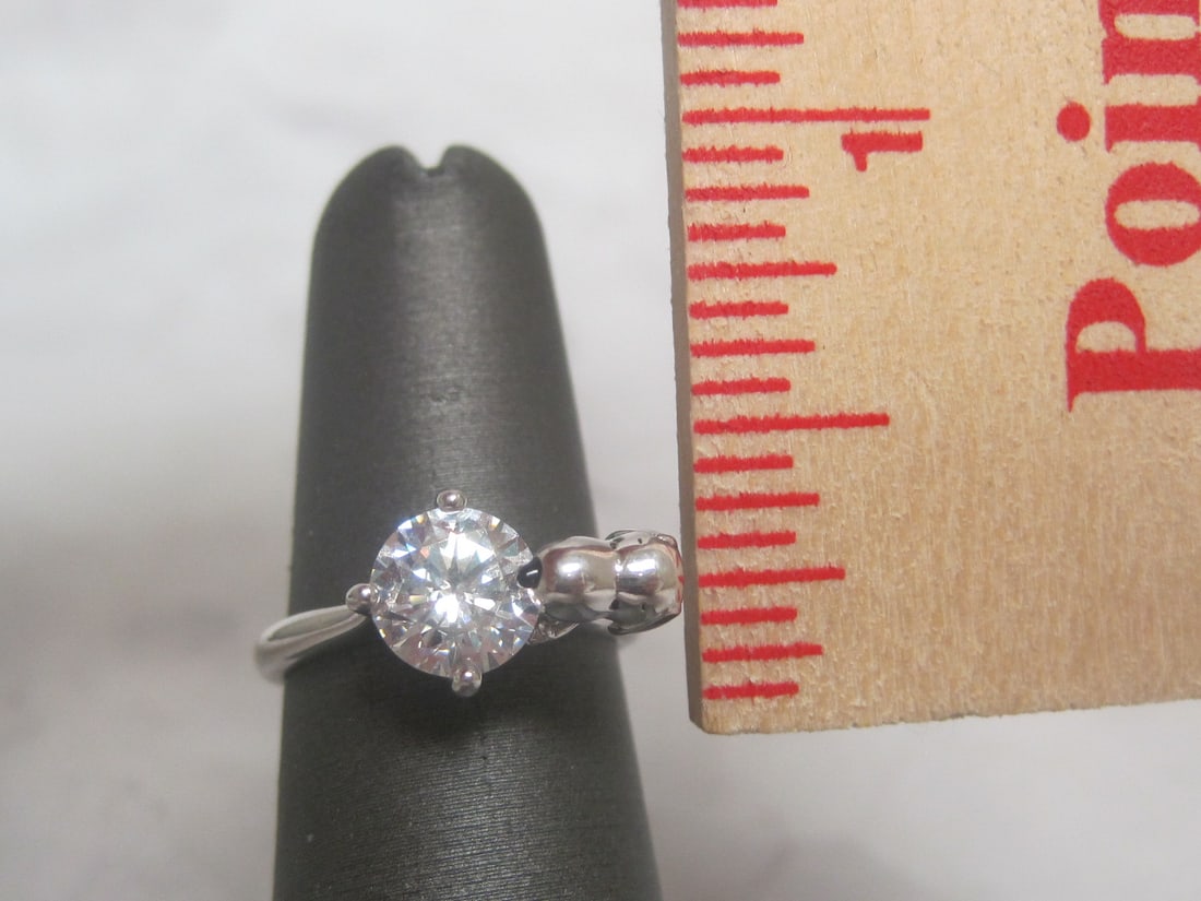 Sterling Silver CZ Snoopy Ring - 4