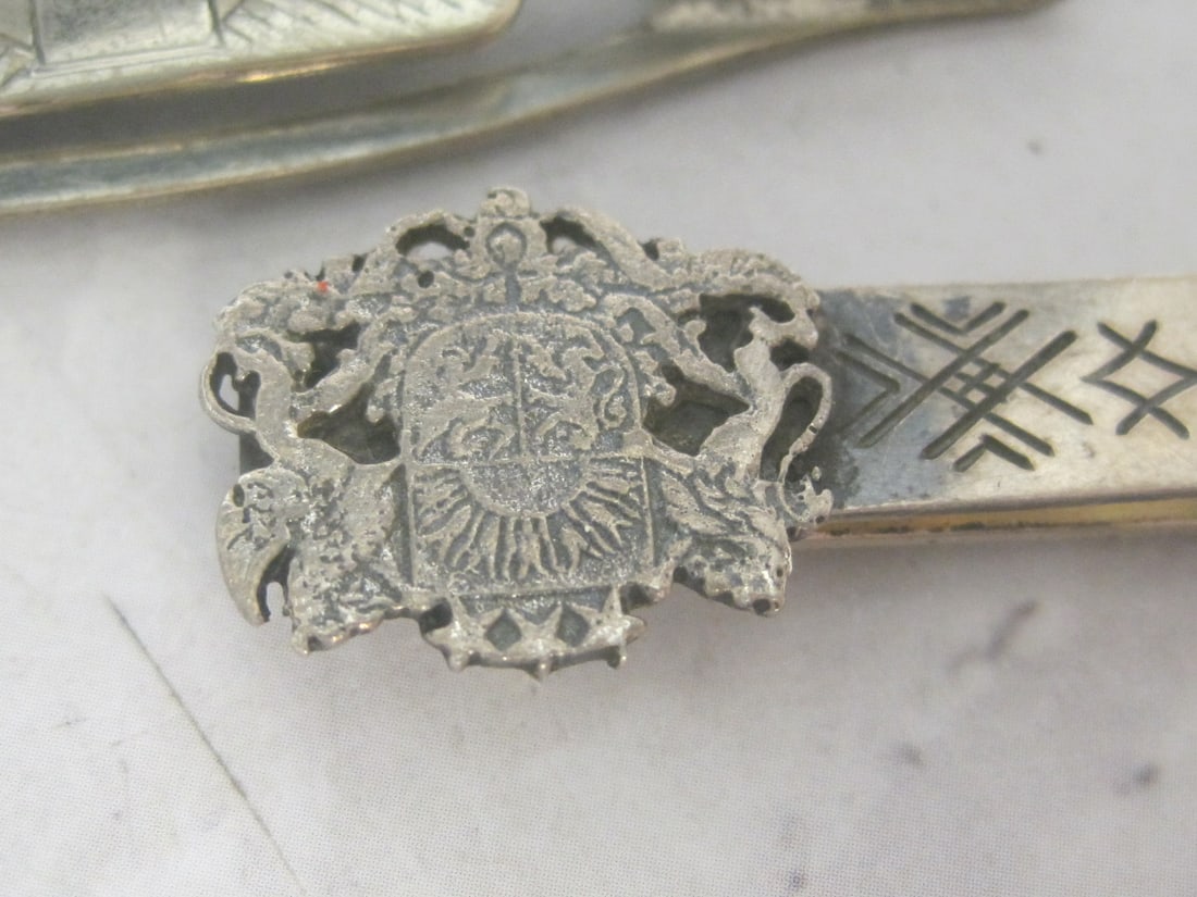 Lot of 2 Sterling Silver Tie Clips - 3