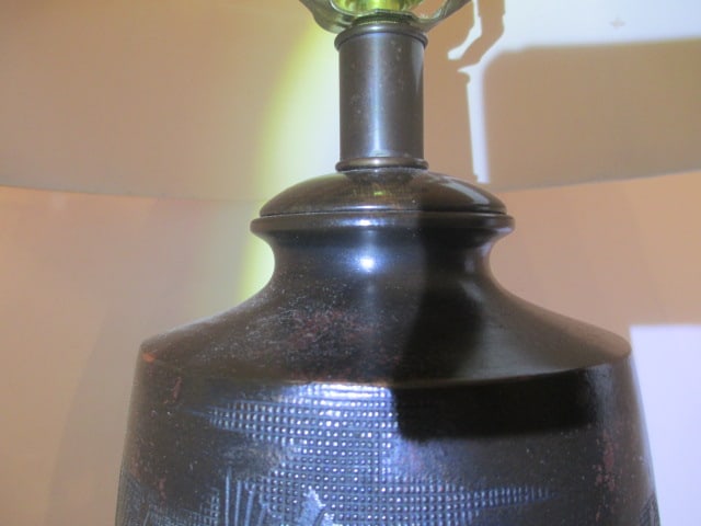 Frederick Cooper Bronze Metal Chinoiserie Style Etched Cranes in Flight Table Lamp - 5