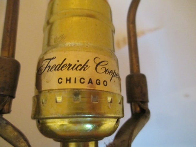 Frederick Cooper Bronze Metal Chinoiserie Style Etched Cranes in Flight Table Lamp - 9