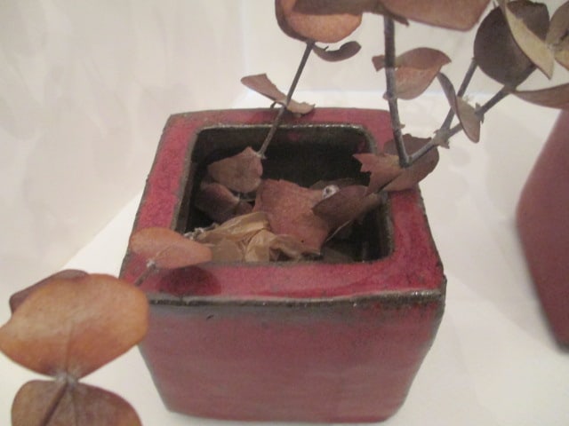 Three Napa Home & Garden Glazed Stoneware Square Tiered Vases - 3