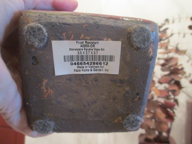 Three Napa Home & Garden Glazed Stoneware Square Tiered Vases - 4