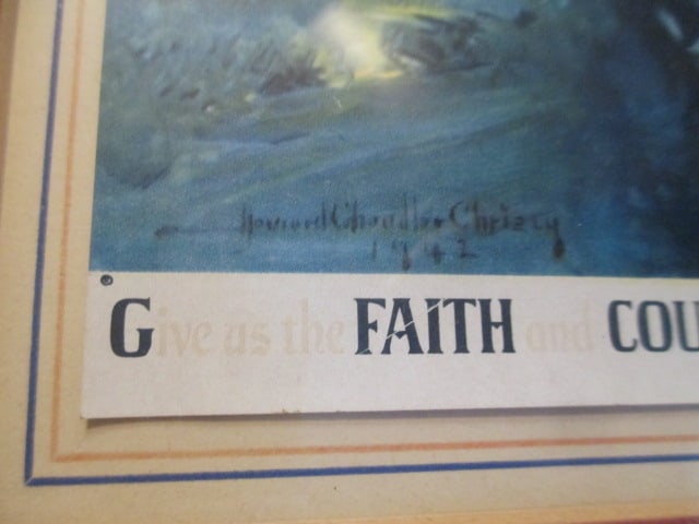 Reproduction Print of Howard Chandler Christy's "For Thine Is the Kingdom and the Power" - 6