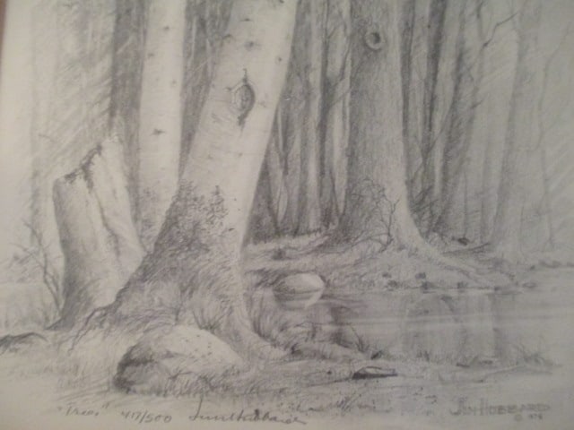 1975 Limited Edition "Trees" Pencil Print by Jim Hubbard - 4