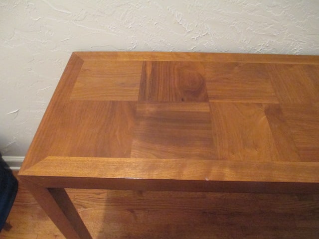 Lane Cherry Block Design Console Table - 2